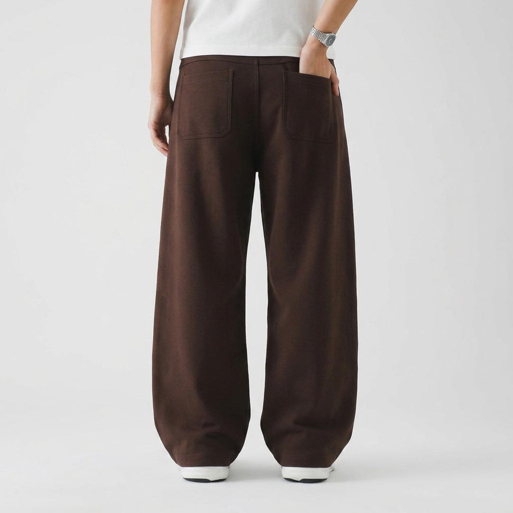 Elara _ Chocolate Brown Wide-Leg Trousers ✦